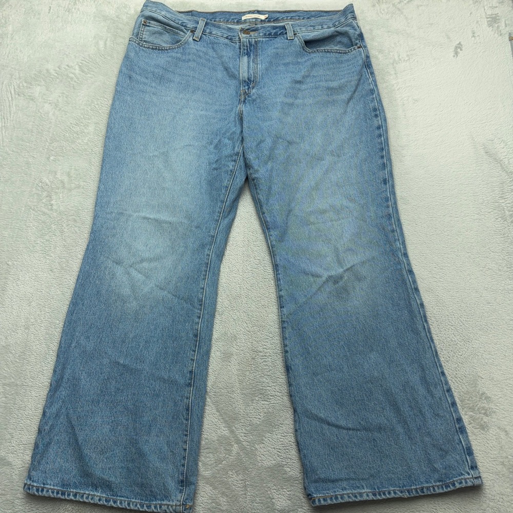 Levis Jeans Womens 34 Blue 94 Baggy Bootcut Light Wash Denim Relaxed Fit